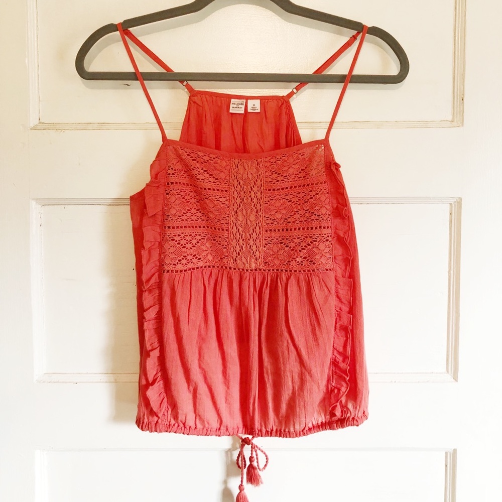 NWOT Melrose & Market Crochet Top